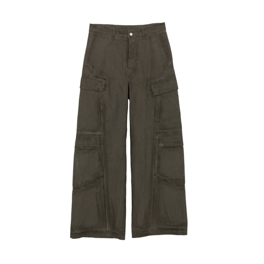 WAXED CARGO PANTS
