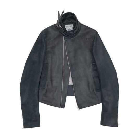 Indigo Leather Jacket