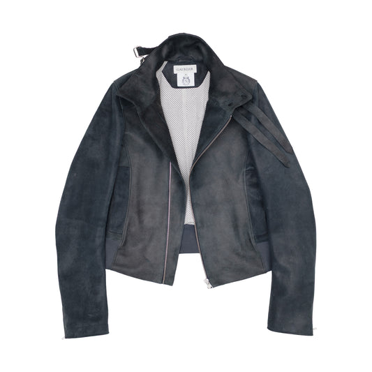 Indigo Leather Jacket