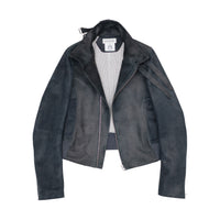 Indigo Leather Jacket