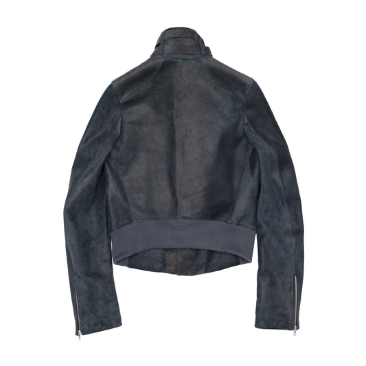 Indigo Leather Jacket